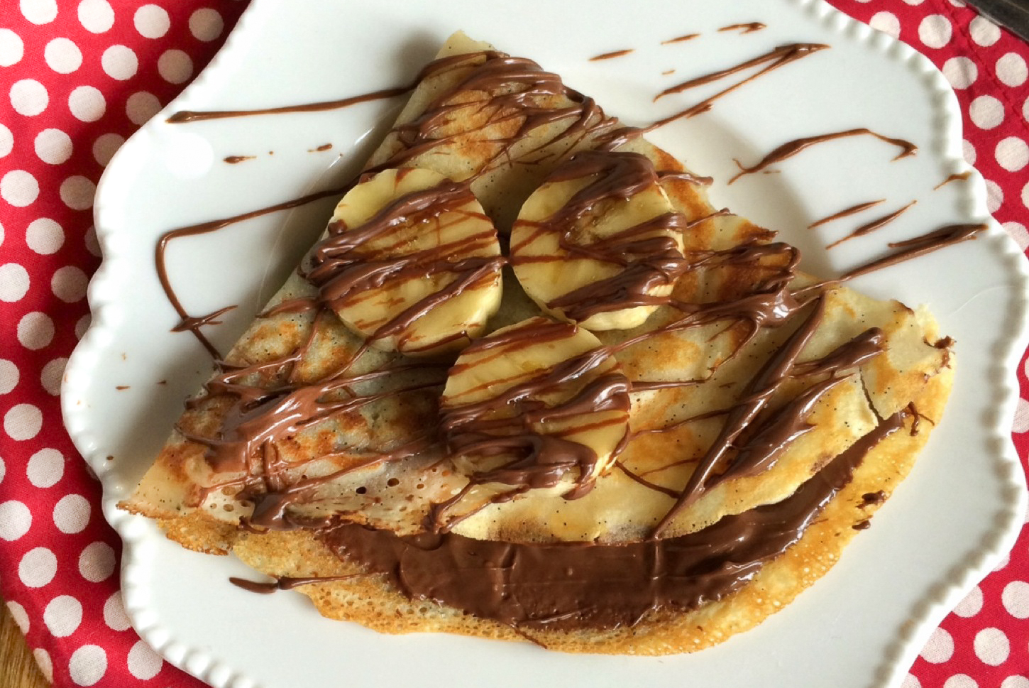 Nutella banana crepes
