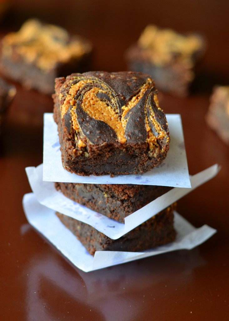 Peanut Butter Swirl Brownies