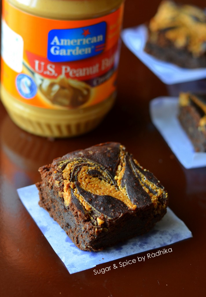 Peanut Butter Swirl Brownies