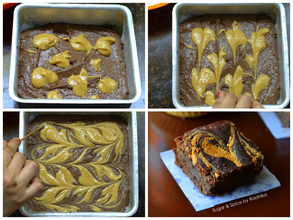 Peanut Butter Swirl Brownies