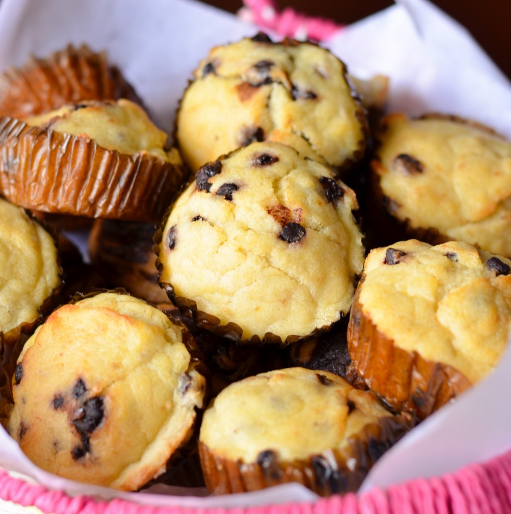 Sugar Free Chocolate Chip Banana Muffins