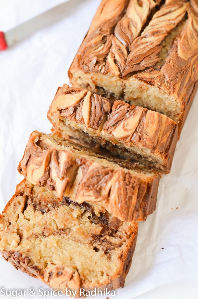 Nutella Swirl Banana Bread