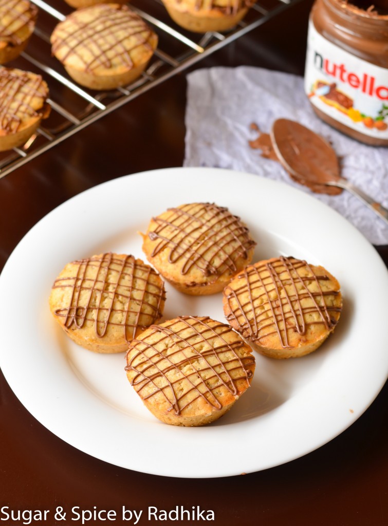 Nutella Stuffed Cinnamon Muffins