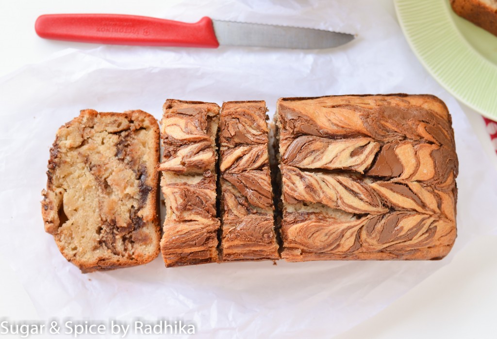 Nutella Swirl Banana Bread