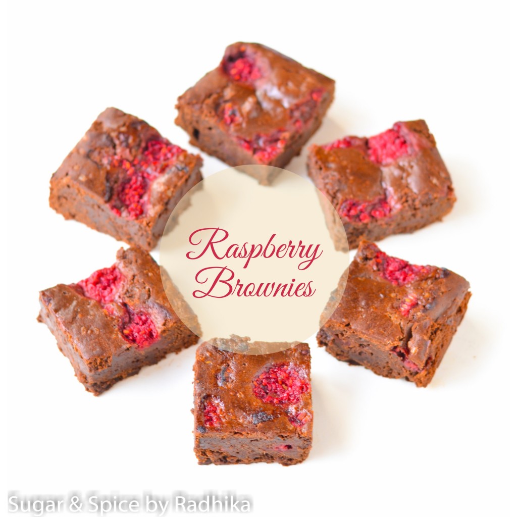 Dark Chocolate Raspberry Brownies