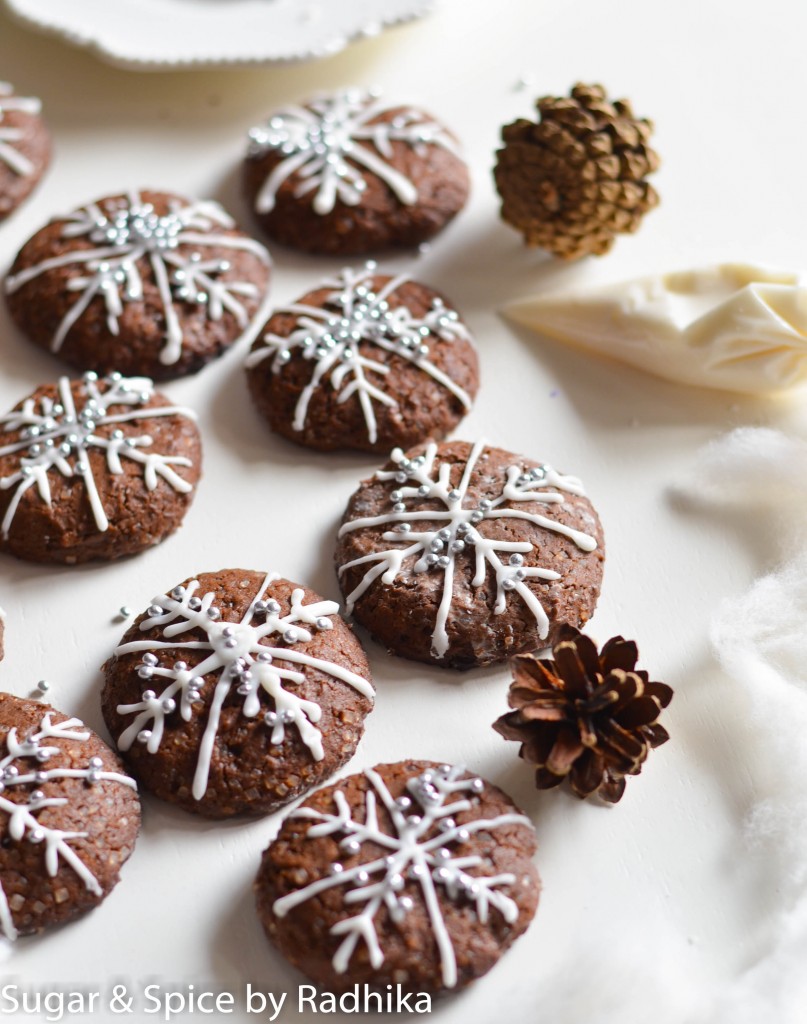 Snowflake Chocolate Cookies