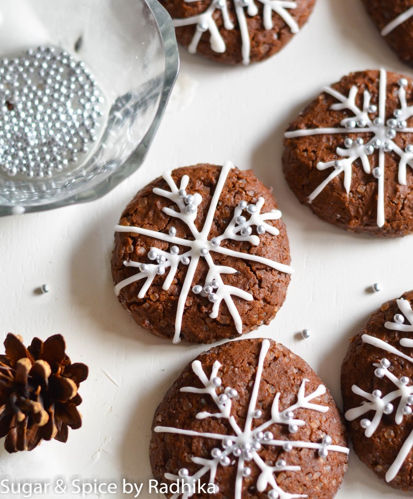 Snowflake Chocolate Cookies