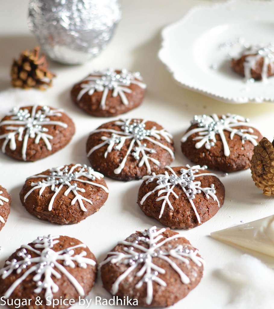 Snowflake Chocolate Cookies