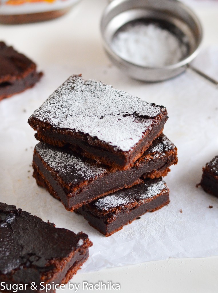 2 ingredient Nutella Brownies