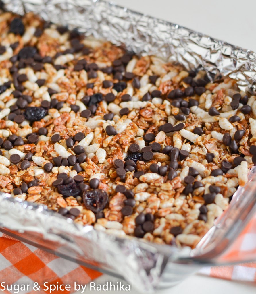 No Bake Chocolate Chip Granola Bars