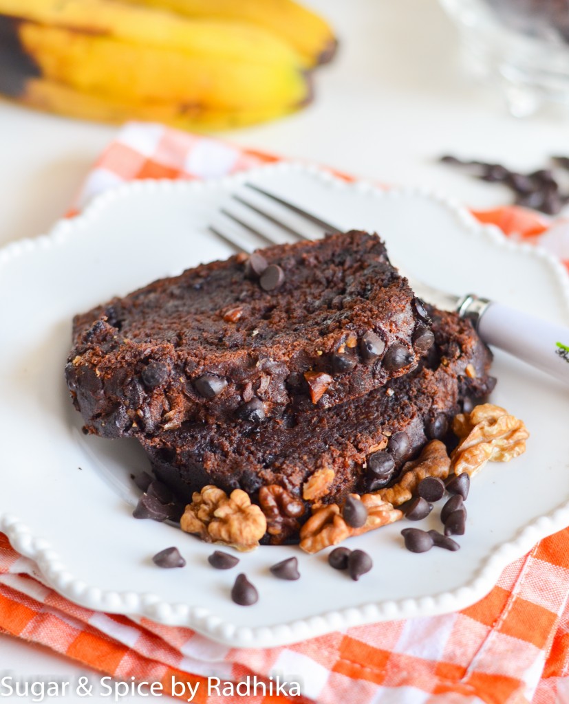 Double Chocolate and Walnut Banana Bread