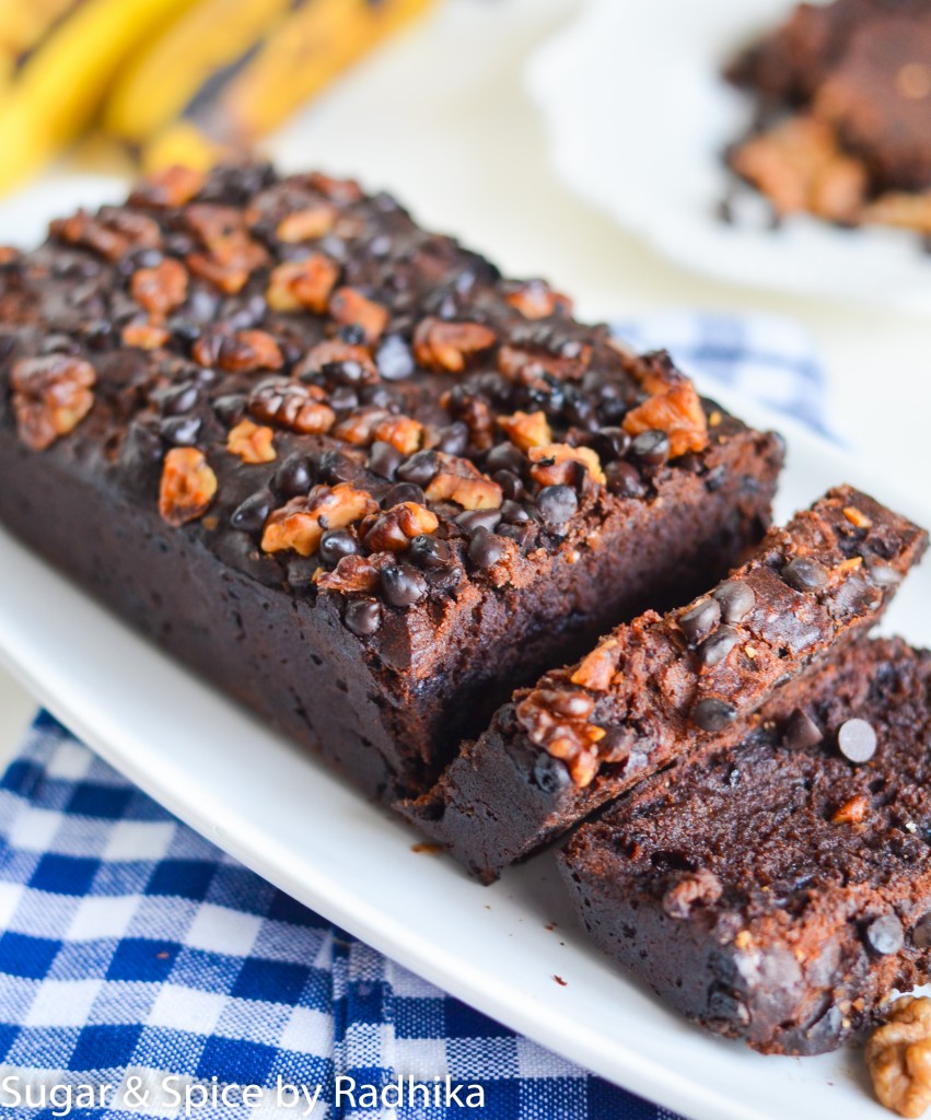 Double Chocolate and Walnut Banana Bread