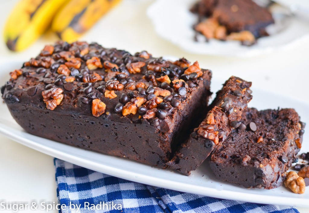 Double Chocolate and Walnut Banana Bread
