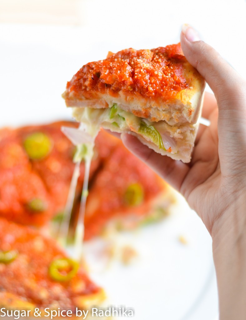 Homemade Deep Dish Pizza