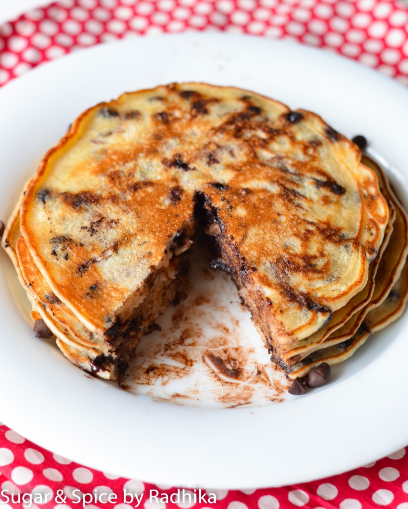 Chocolate Chip Banana Pancakes