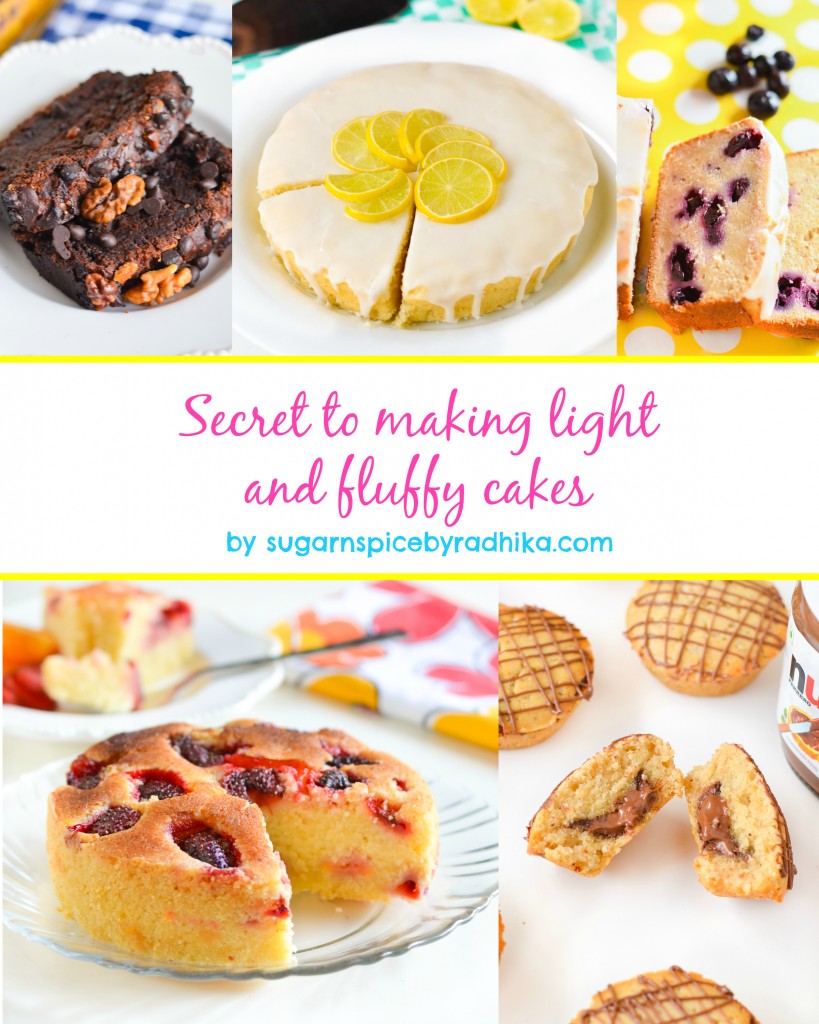 Secret to making light and fluffy cakes