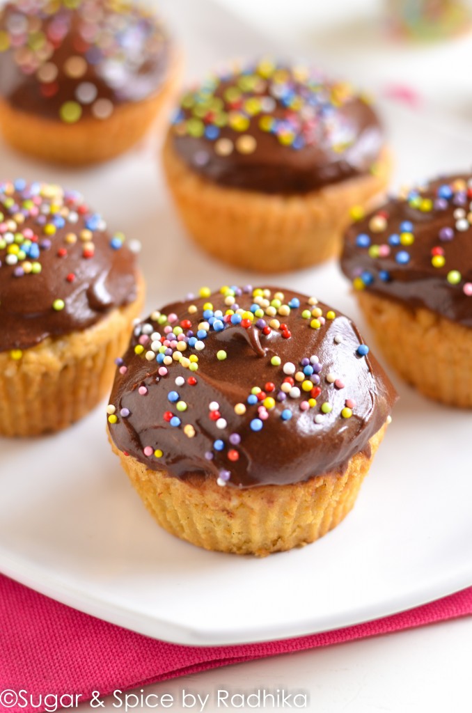 Vanilla Cupcakes with Chocolate Frosting