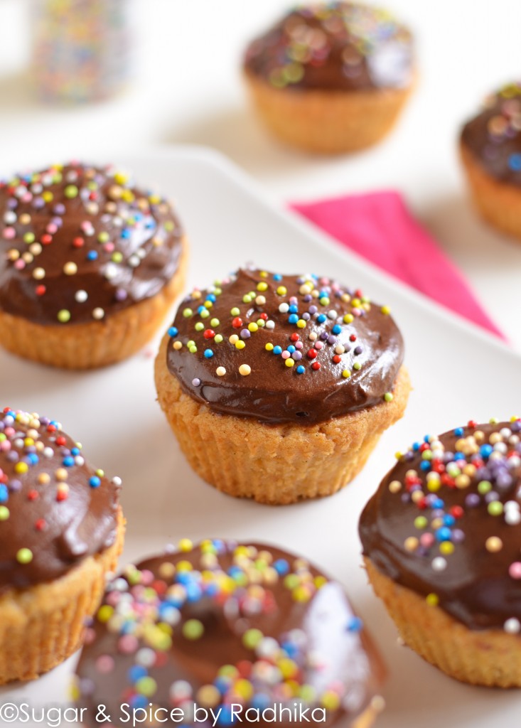 Vanilla Cupcakes with Chocolate Frosting