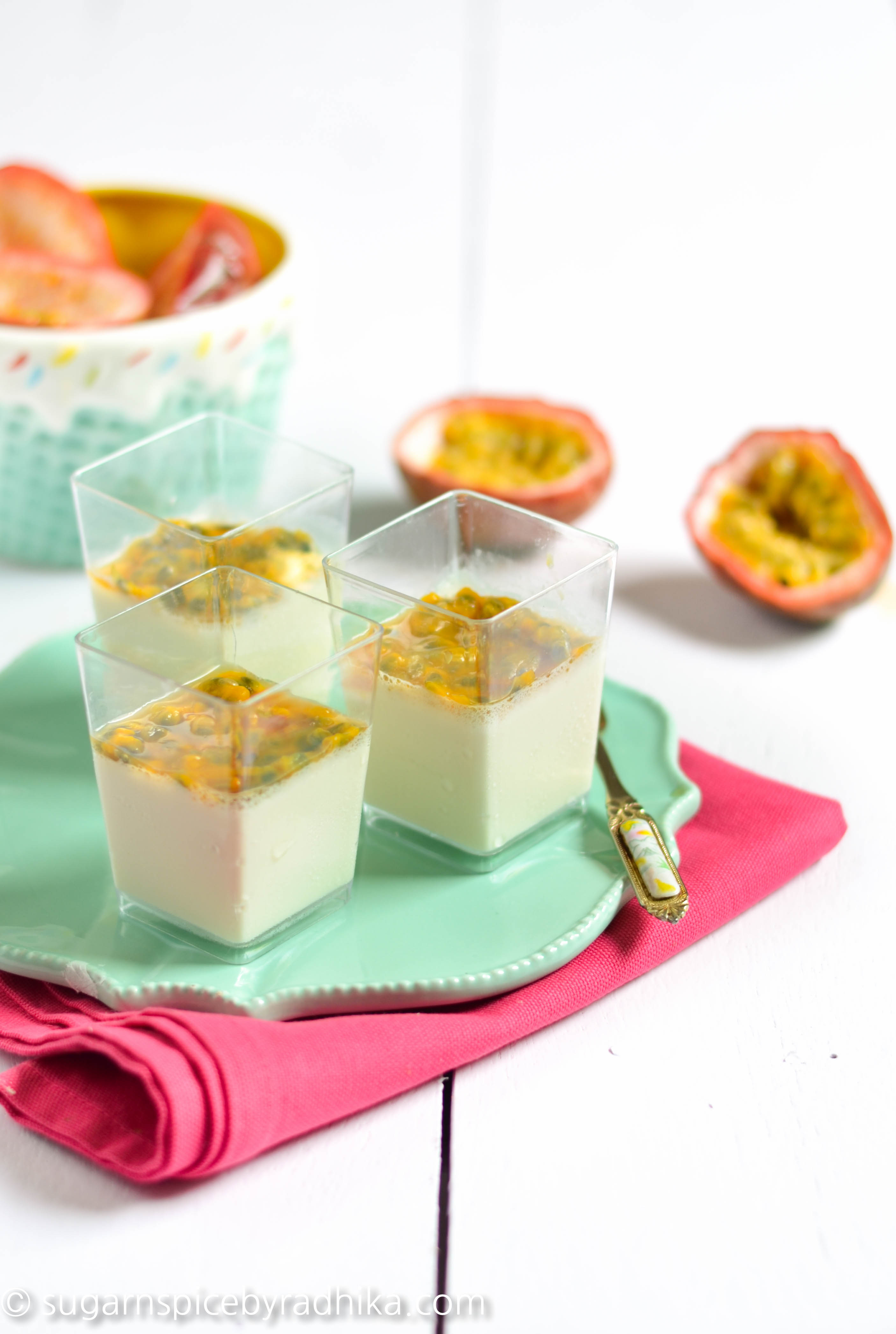 Panna Cotta with Passion Fruit