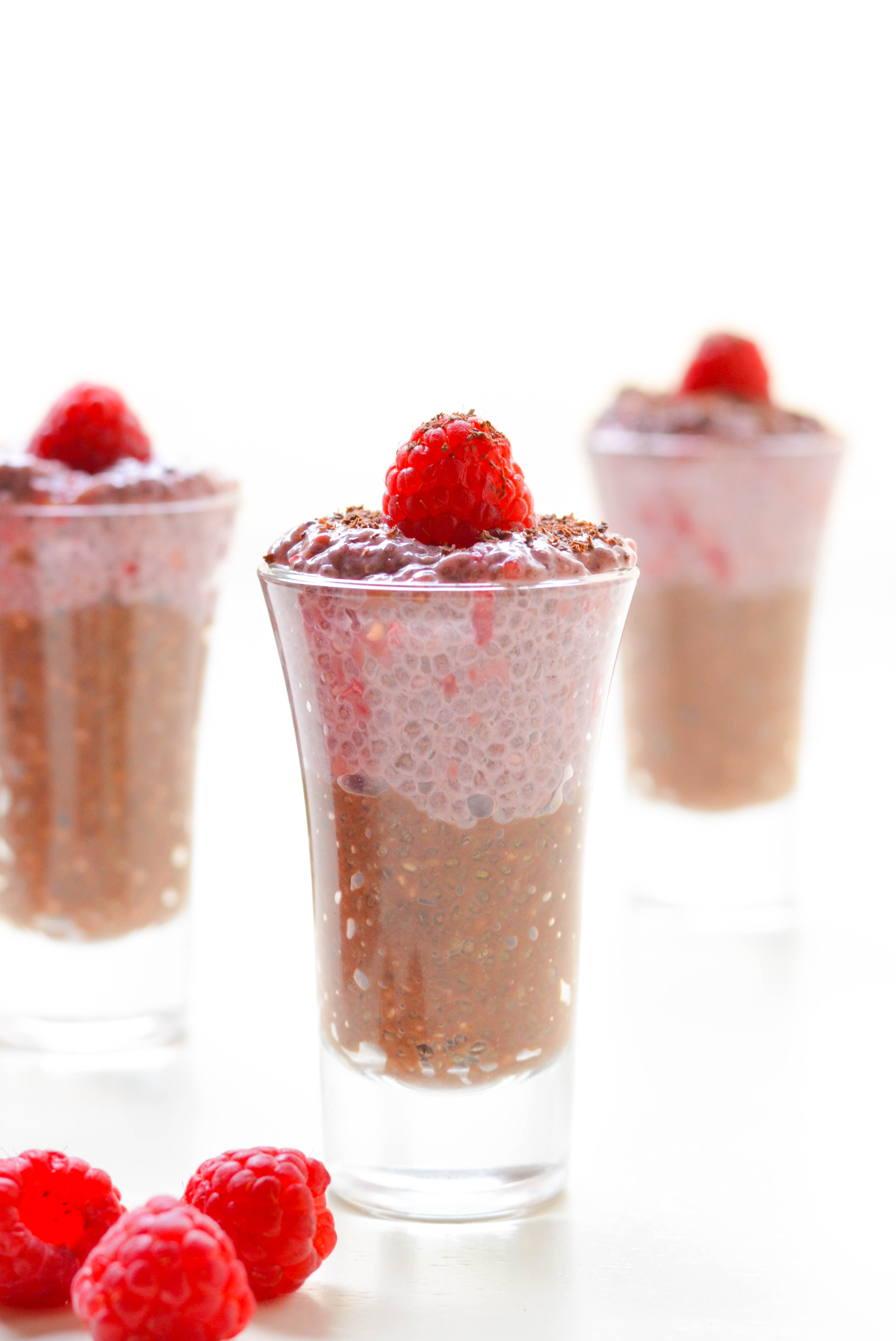 RASPBERRY CHOCOLATE CHIA PUDDING