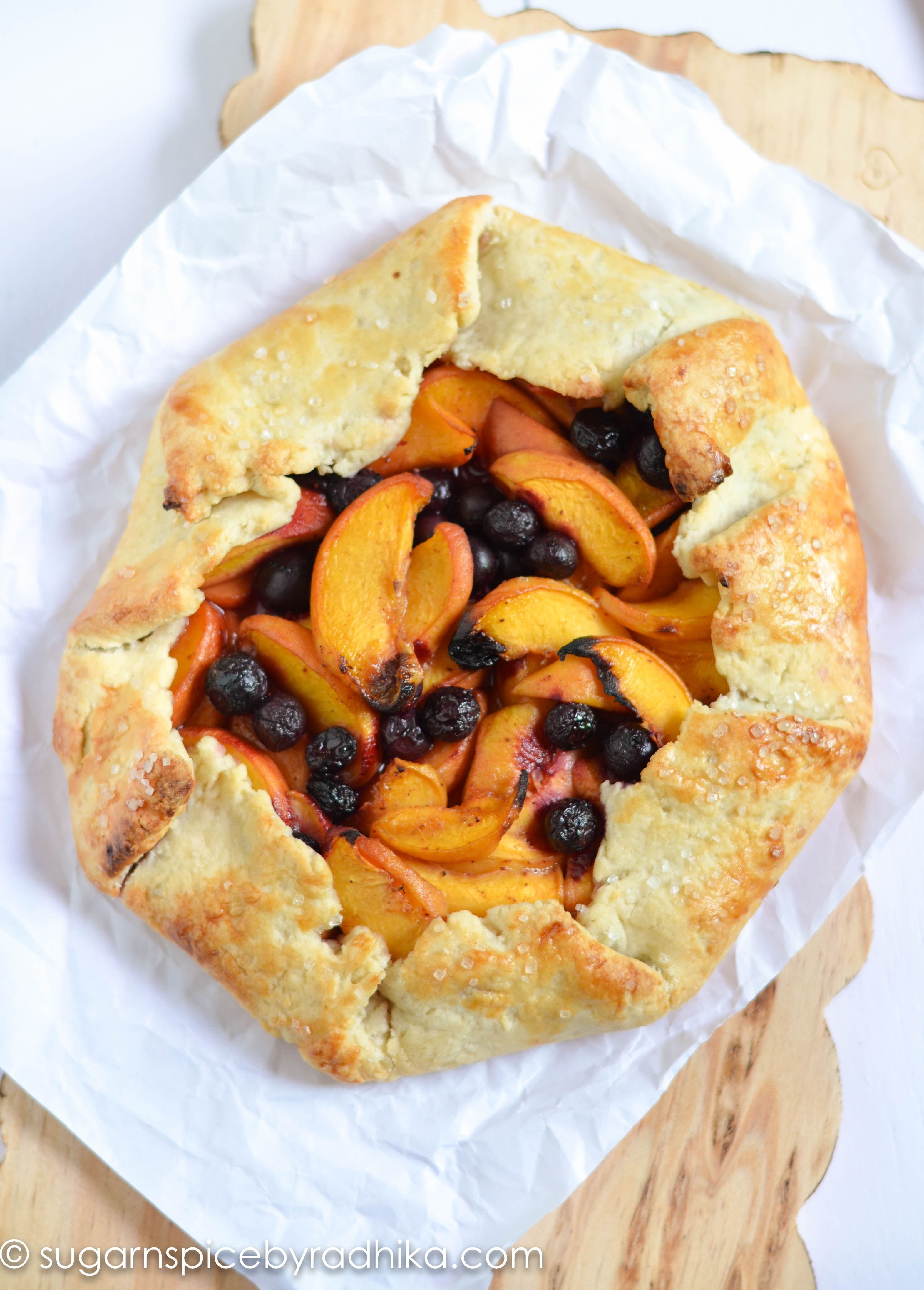 Peach and Blueberry Galette