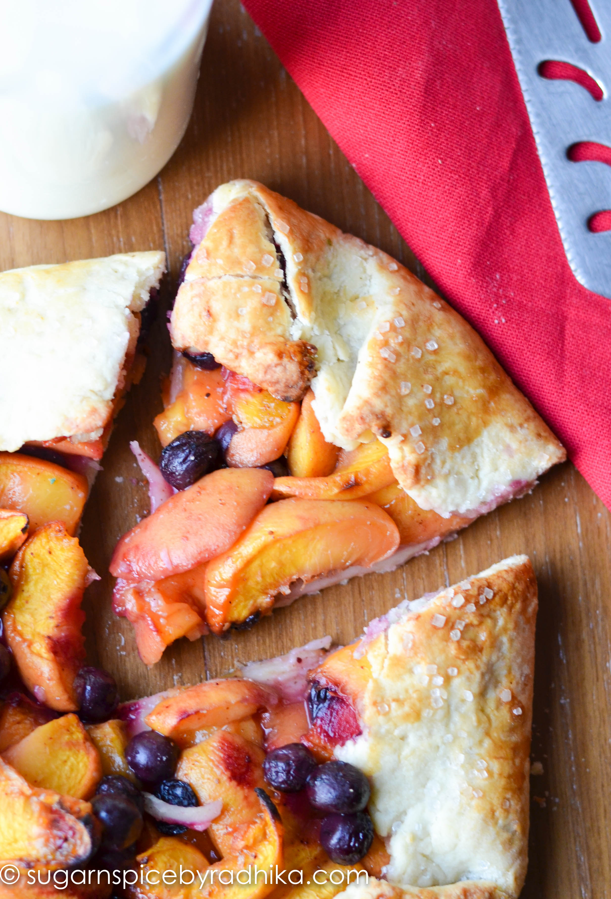 Peach and Blueberry Galette