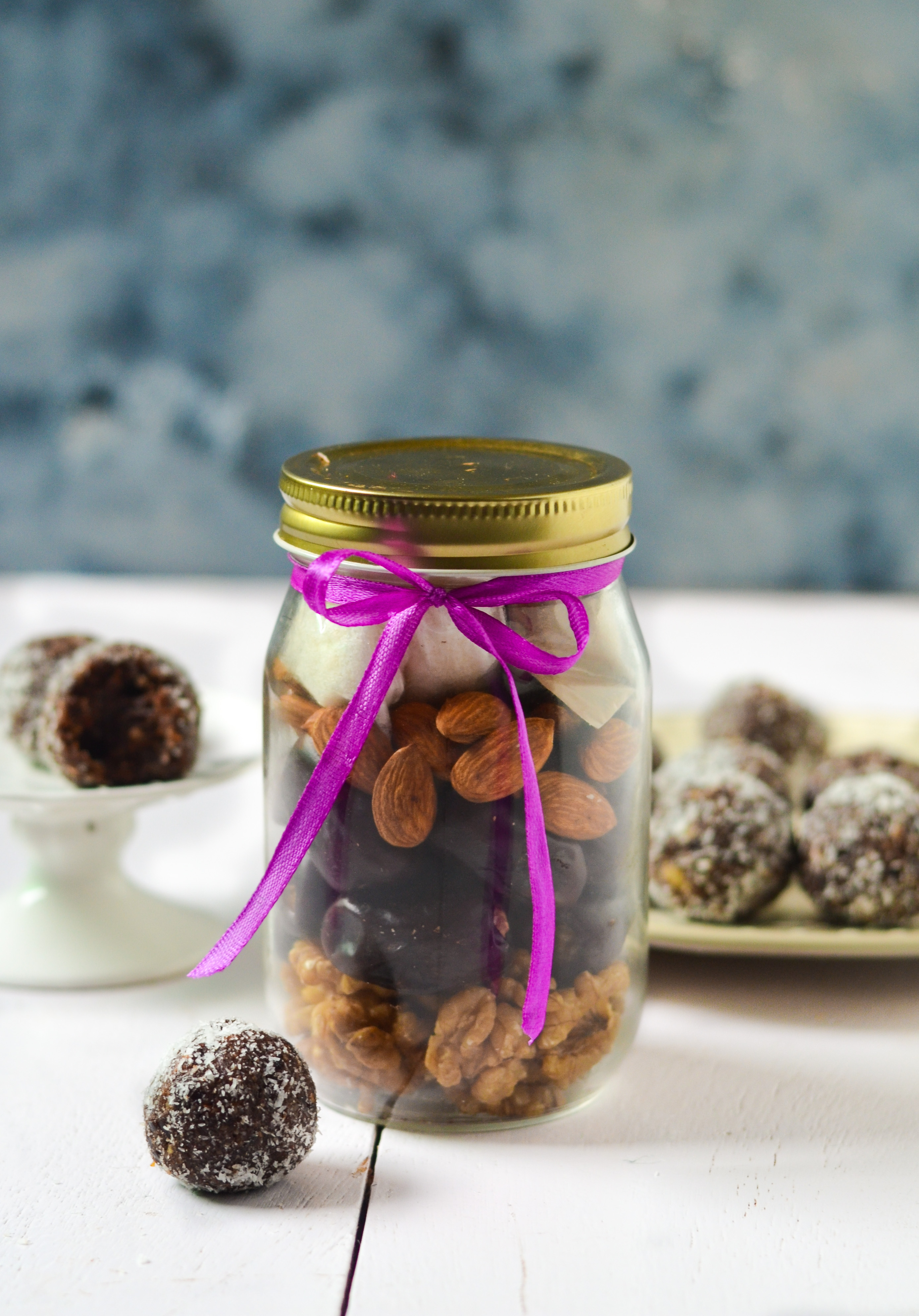 Chocolate Walnut and Coconut "Ladoos"