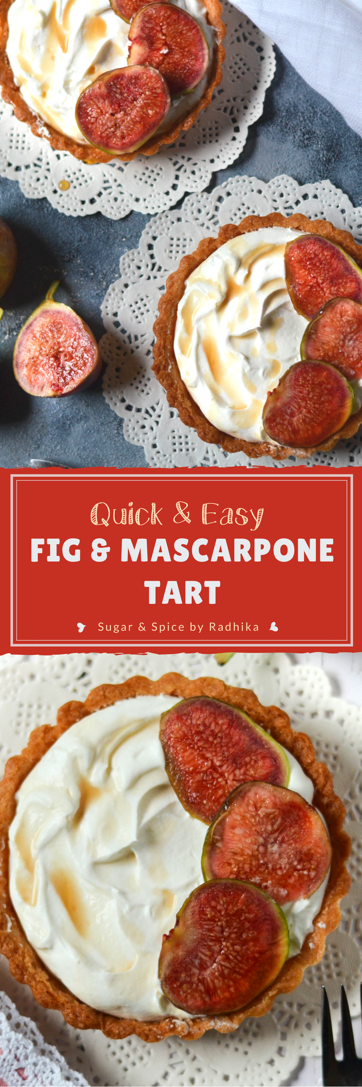 Fig and Mascarpone Tart:Up your dessert game this winter, with an easy-to-prepare and deliciously creamy Figs and Mascarpone Tart.