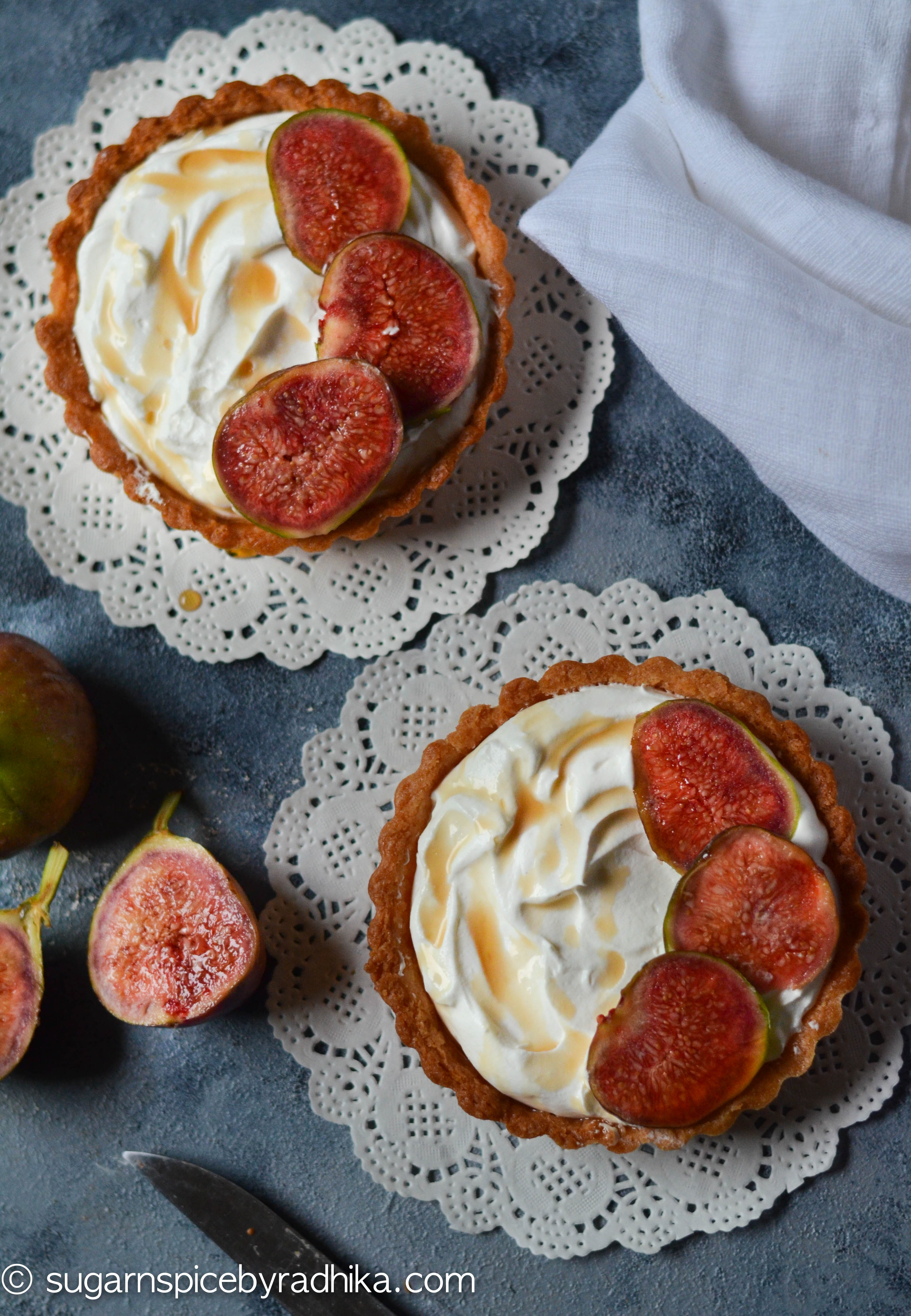 fig and mascarpone tart
