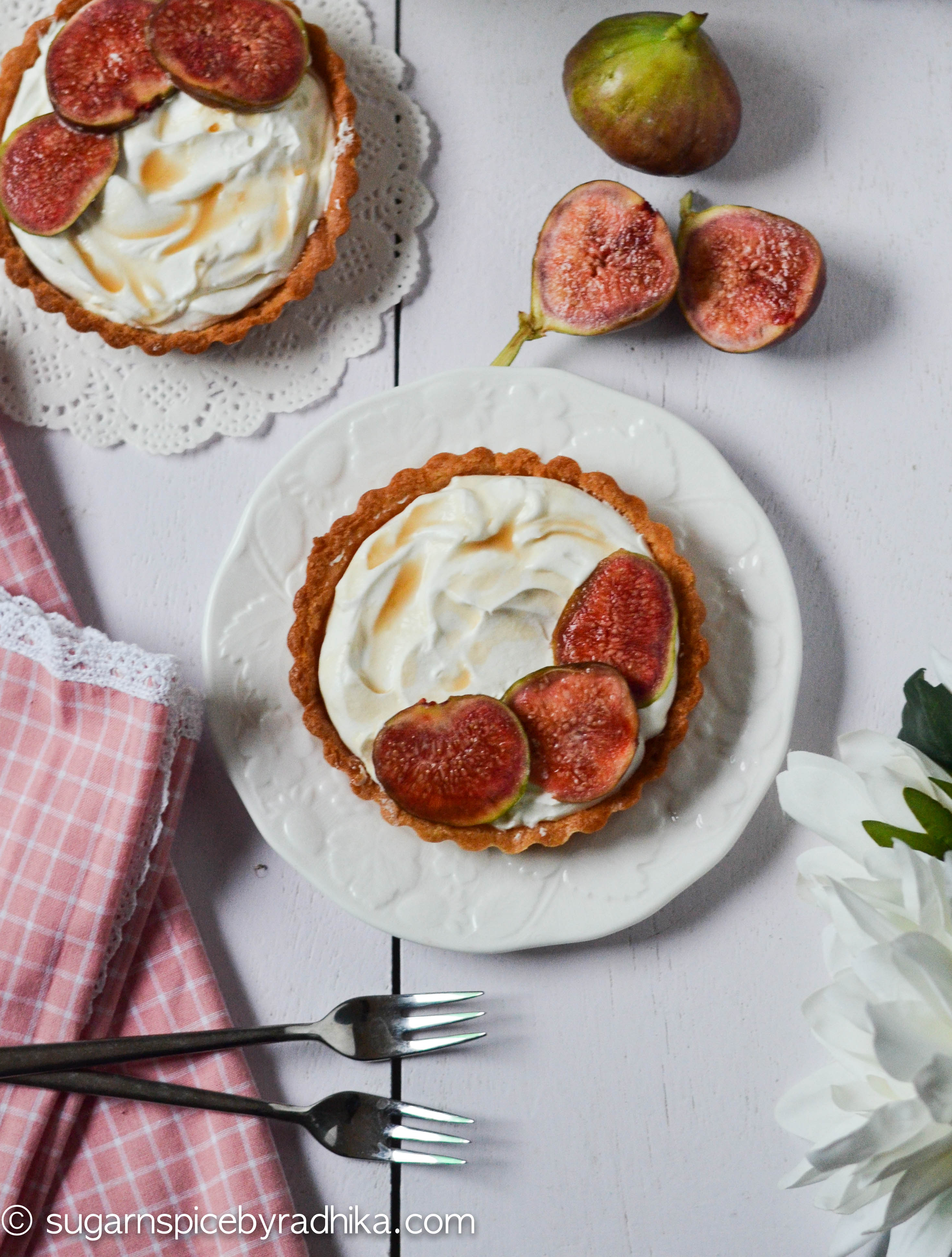 fig and mascarpone tart