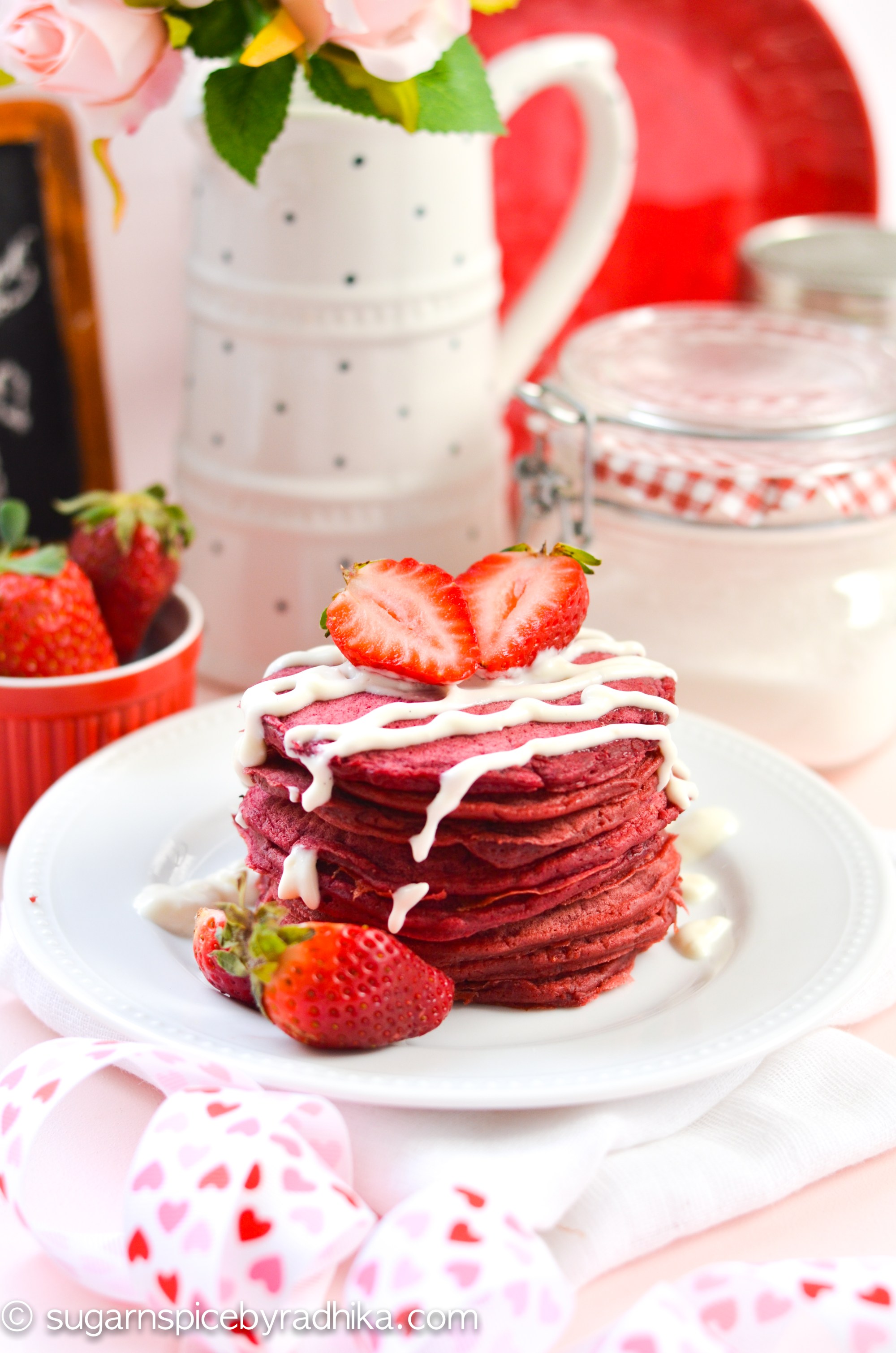 Red Velvet Pancakes