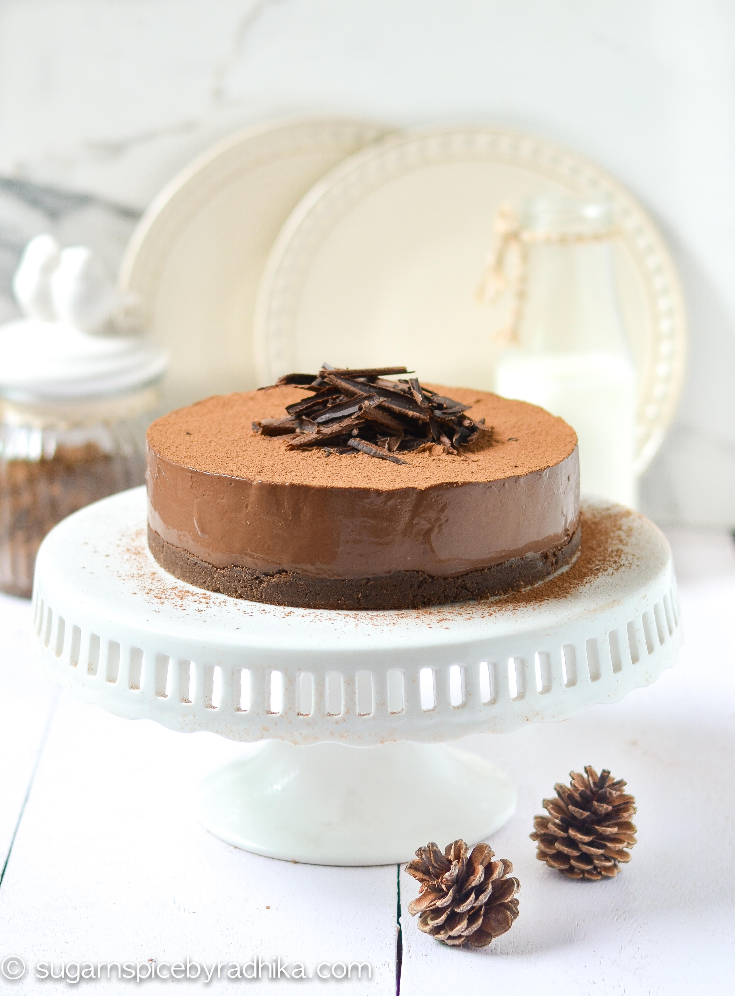 No Bake Chocolate Truffle Cake