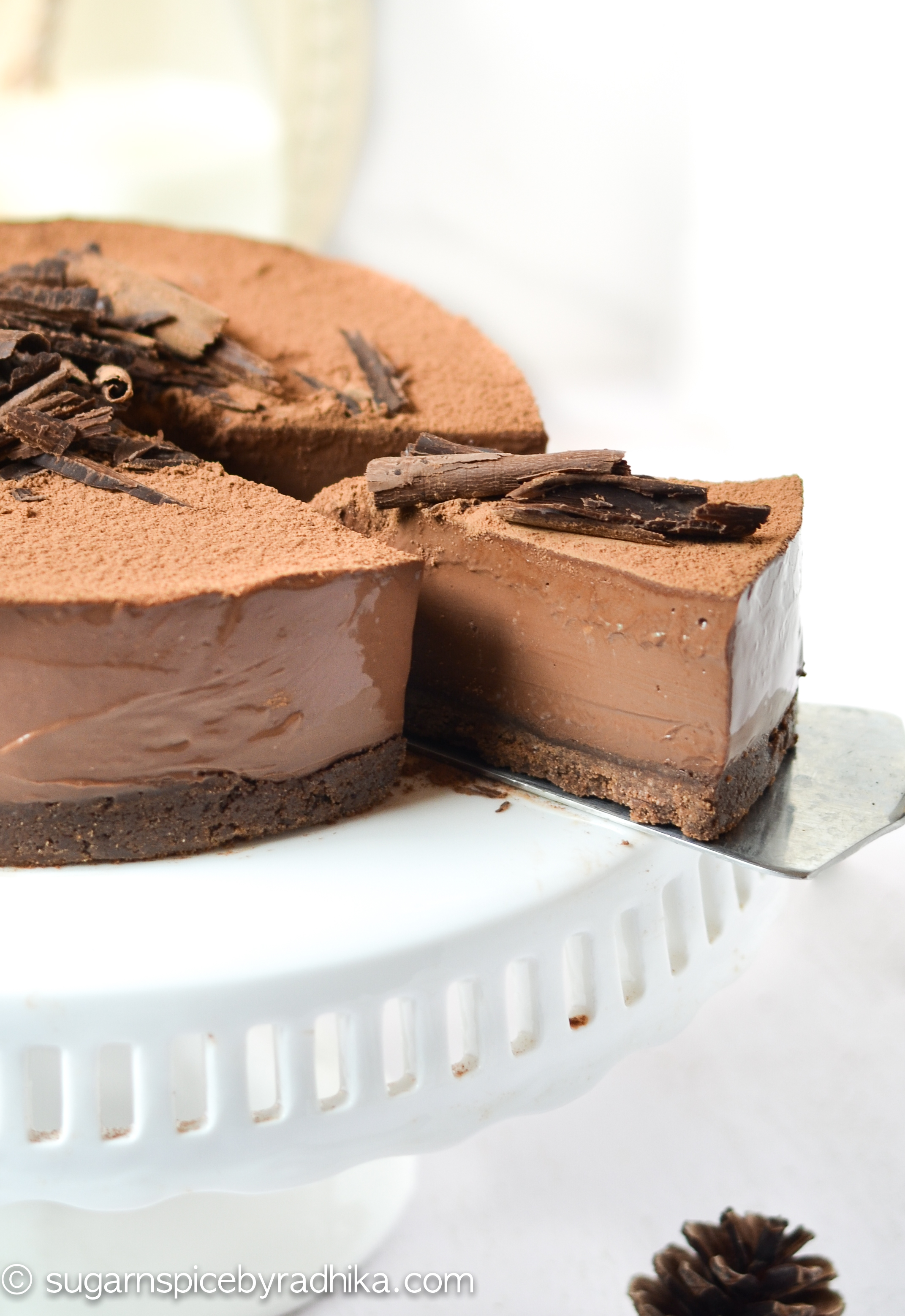 No Bake Chocolate Truffle Cake