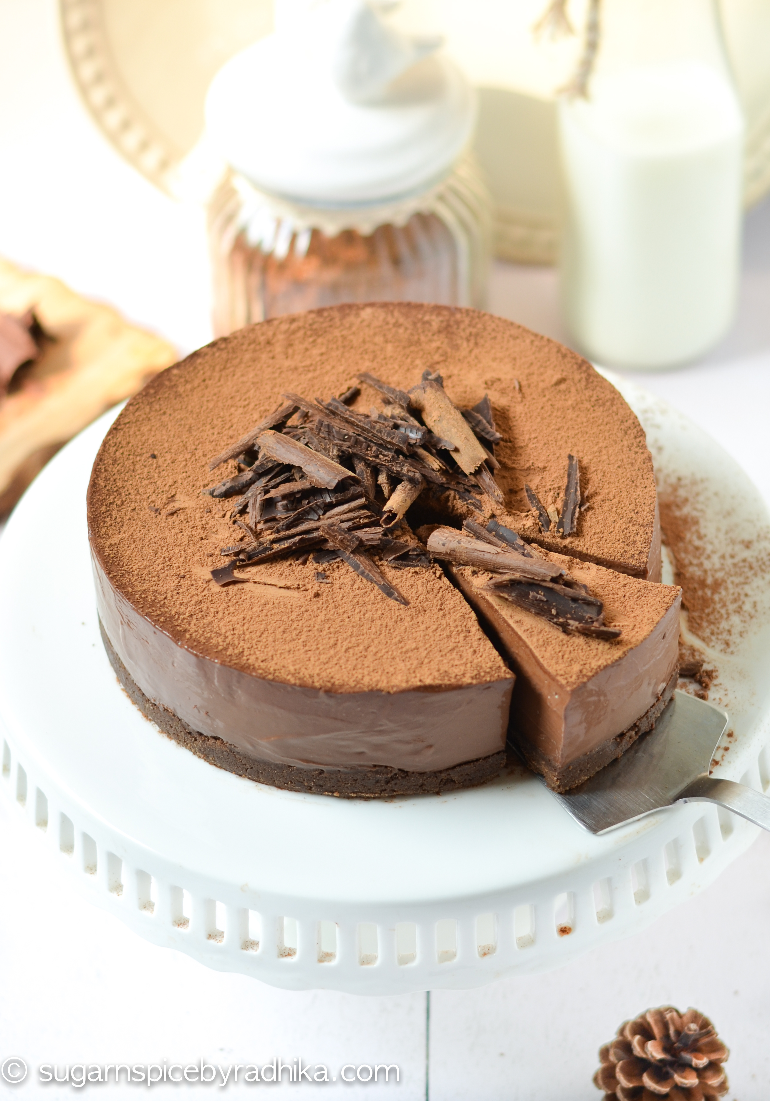 No Bake Chocolate Truffle Cake