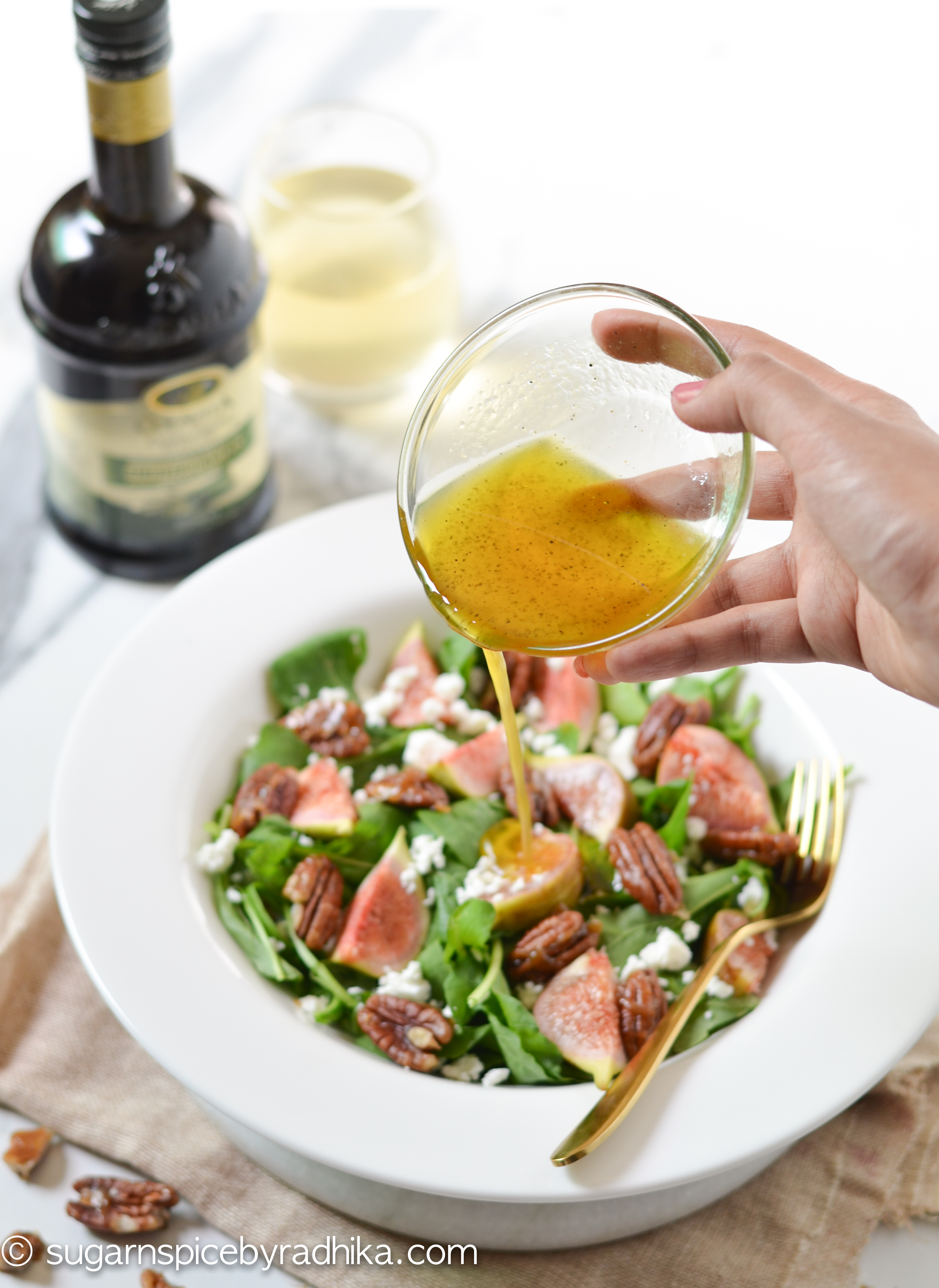 fig and goats cheese salad