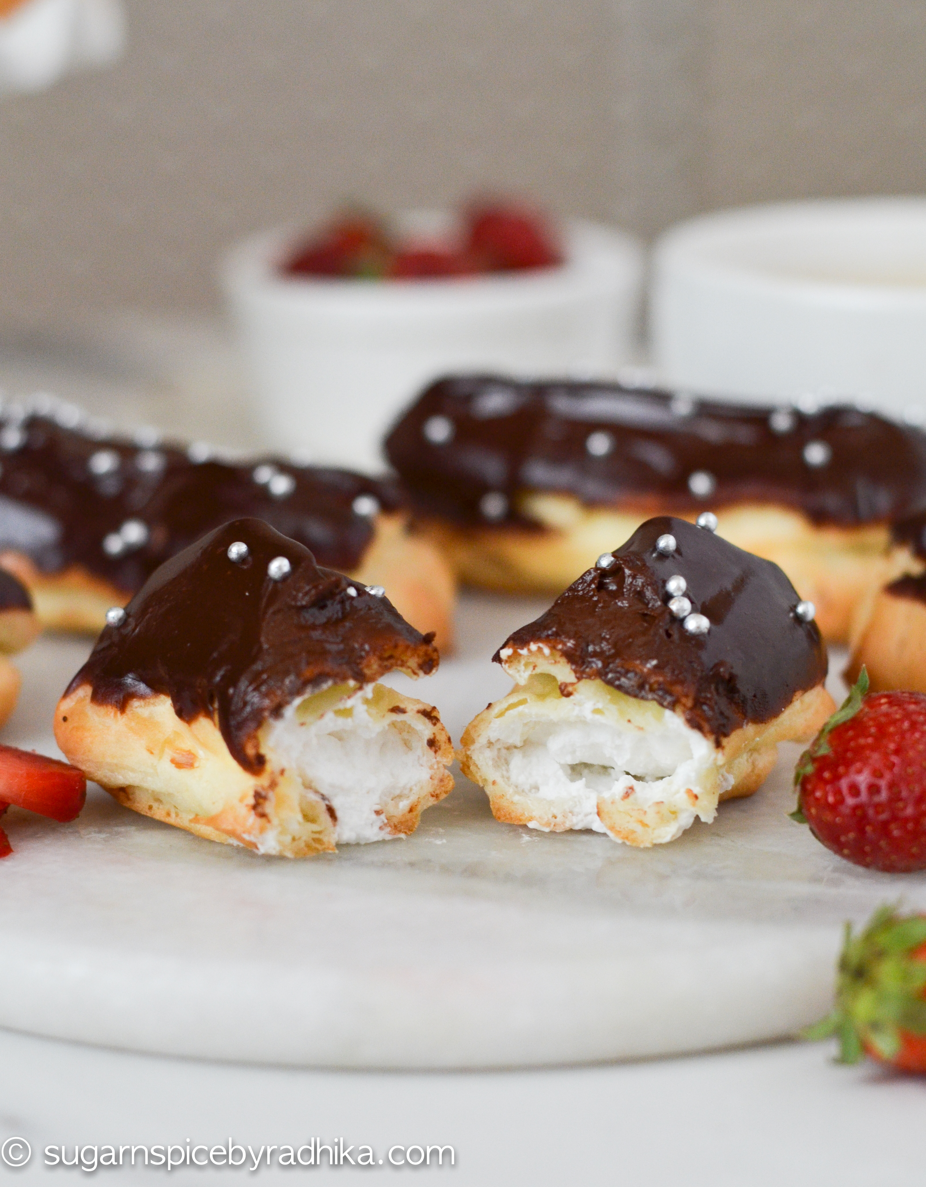 The Easiest Chocolate Eclairs