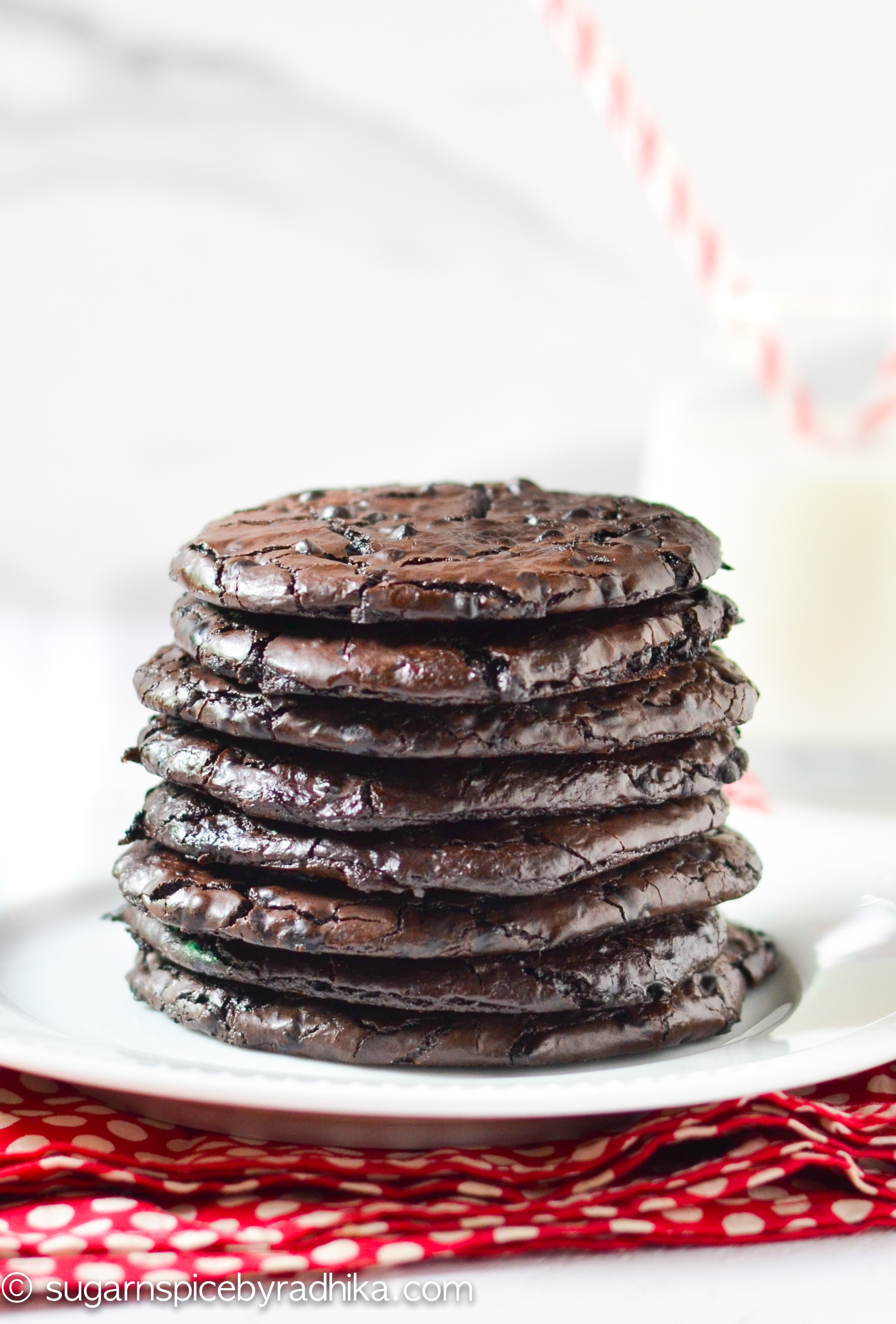 Flourless Chocolate Fudge Cookies
