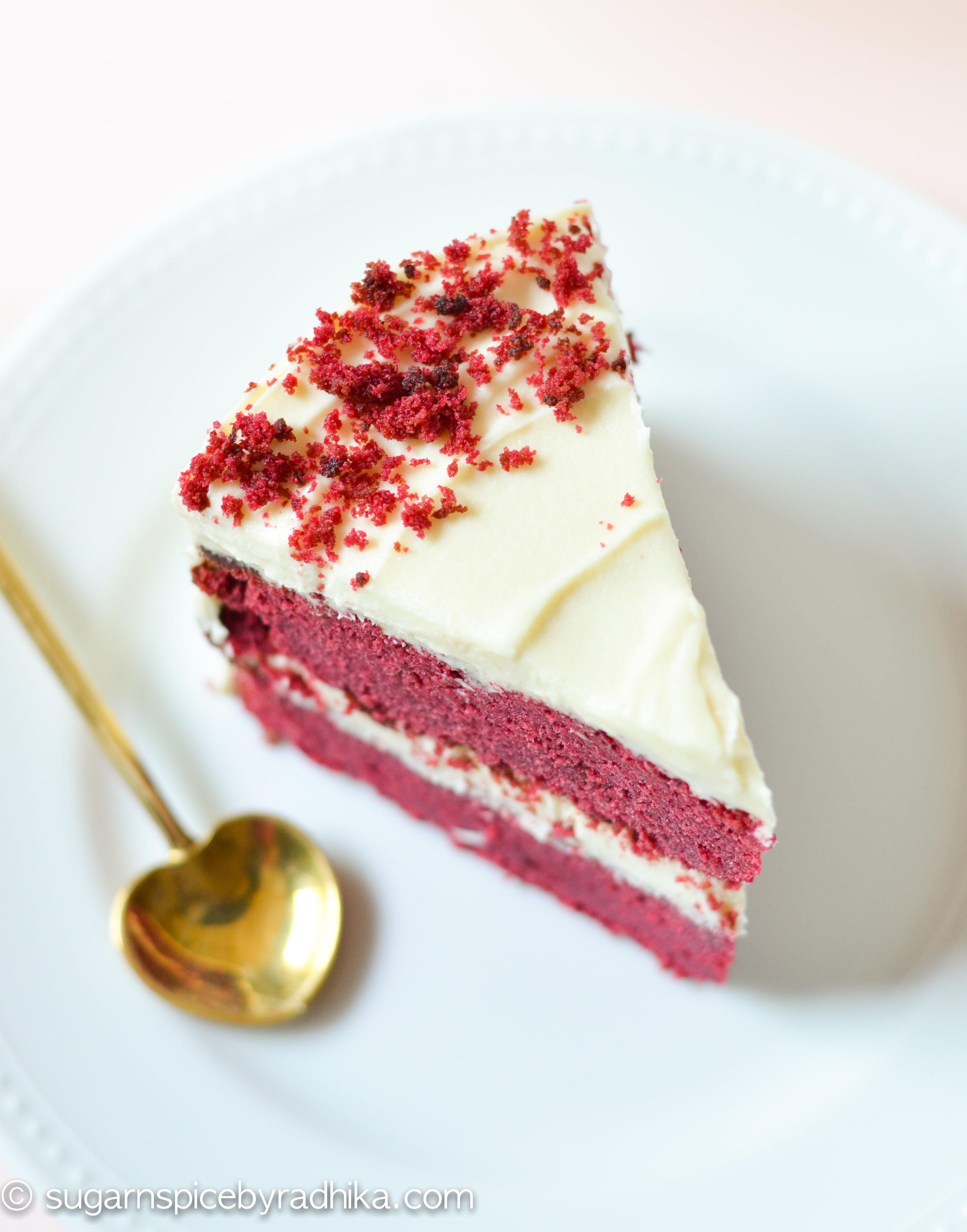 RedVelvet Cake with Cream Cheese Frosting (eggless)