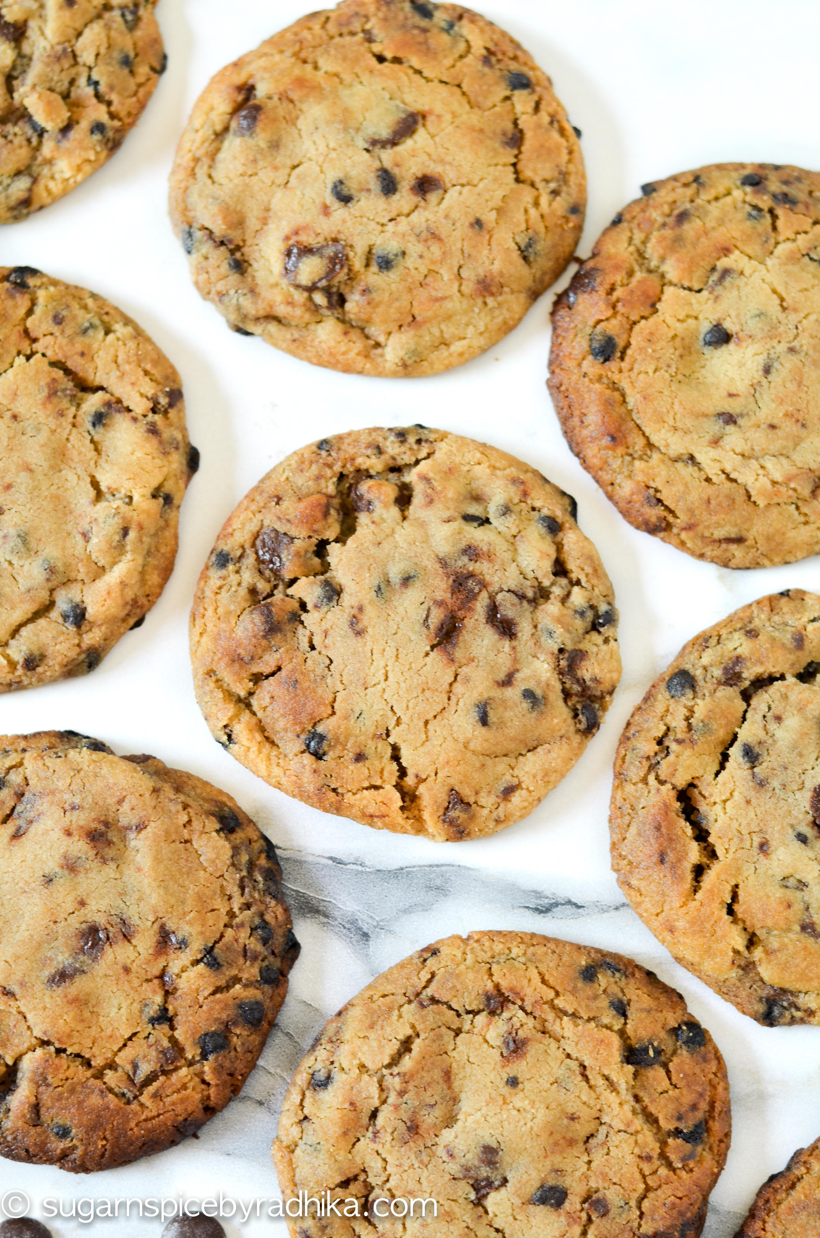 Eggless Chocolate Chip Cookies