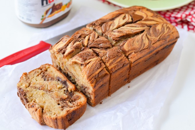 Nutella Swirl Banana Bread