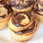 Chocolate Swirl Banana Muffins