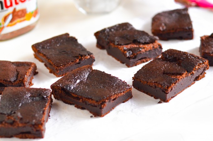 2 ingredient Nutella Brownies