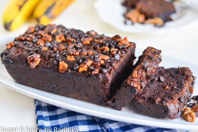 Double Chocolate and Walnut Banana Bread