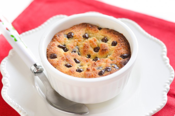Deep Dish Chocolate Chip Cookie for One