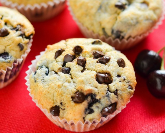 Cherry and Chocolate Chip Muffins