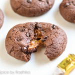 Salted Caramel Stuffed Chocolate Chip Cookies