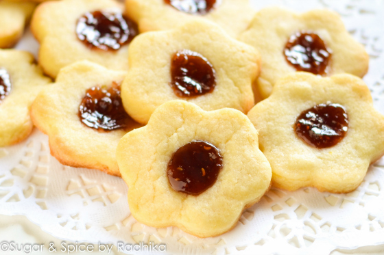 Thumbprint Raspberry Jam Cookies