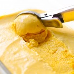 Homemade Mango Ice Cream