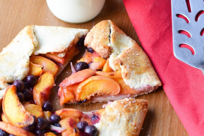 Peach and Blueberry Galette