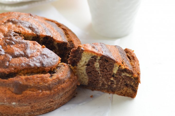 Marble Banana Cake